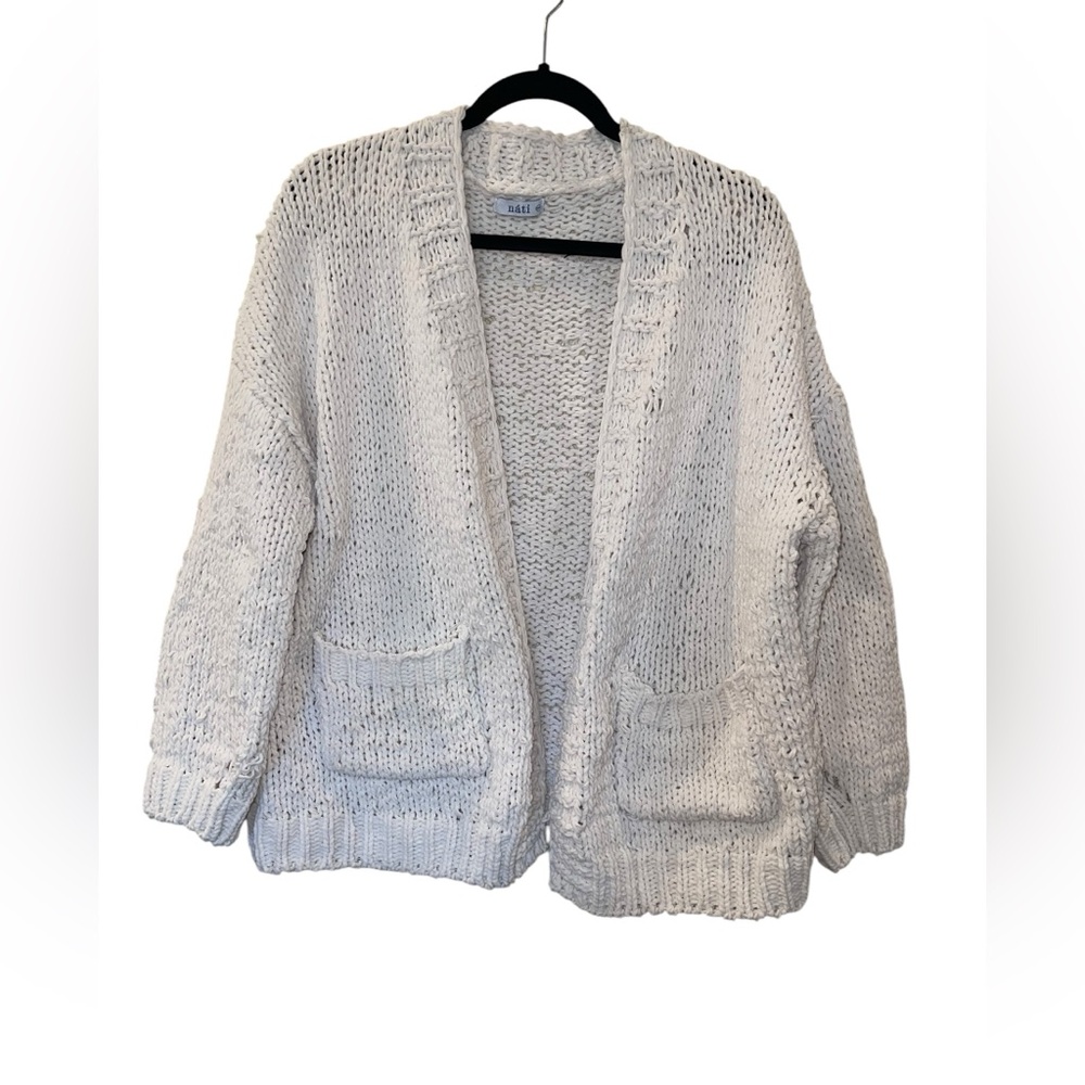 NÁTI Women’s The Miracle Chunky Knit Open Cardigan Size: S/M